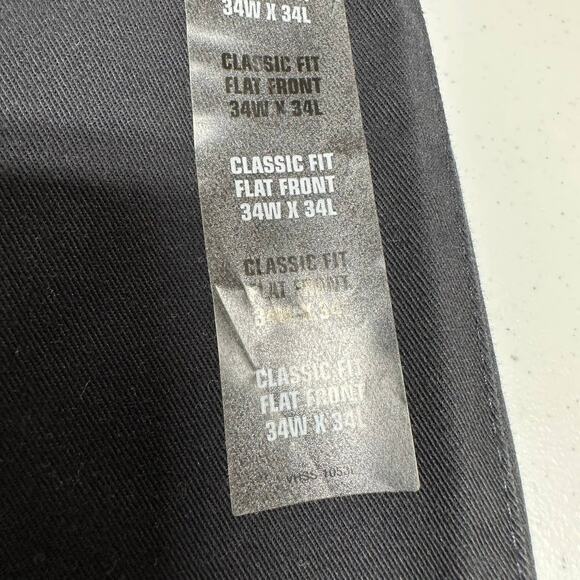 Van Heusen NWT Men's Classic Fit Wrinkle Free No Iron 34 x 34 Dress Pants - Picture 5 of 7